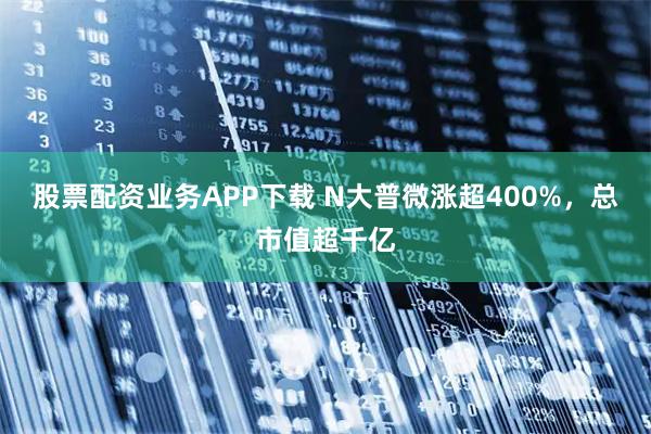 股票配资业务APP下载 N大普微涨超400%，总市值超千亿